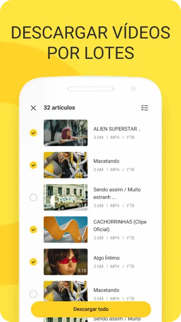 Descargar vídeos por lotes